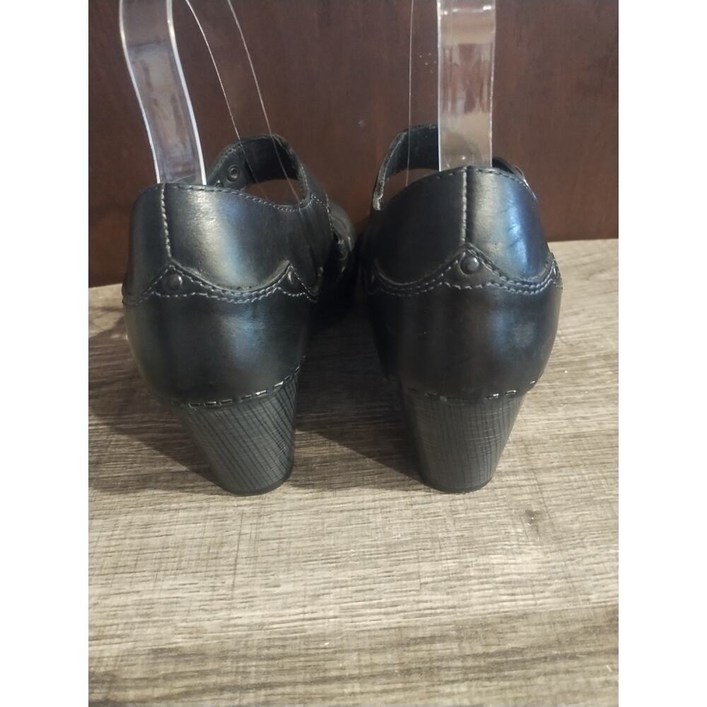 Dansko Black Leather Mary Jane Comfort Shoes Buckle Adjustable Strap EU 37 Dance - Picture 4 of 11